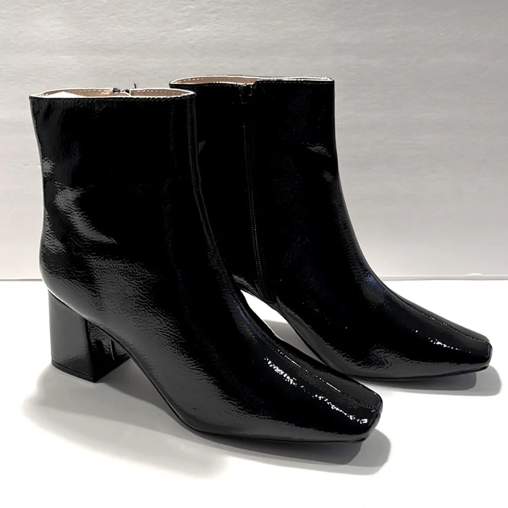 JOURNEE COLLECTION Women 70’s Retro Vintage Booties Ankle Boots Shoes Size 7 NWT - Picture 8 of 12